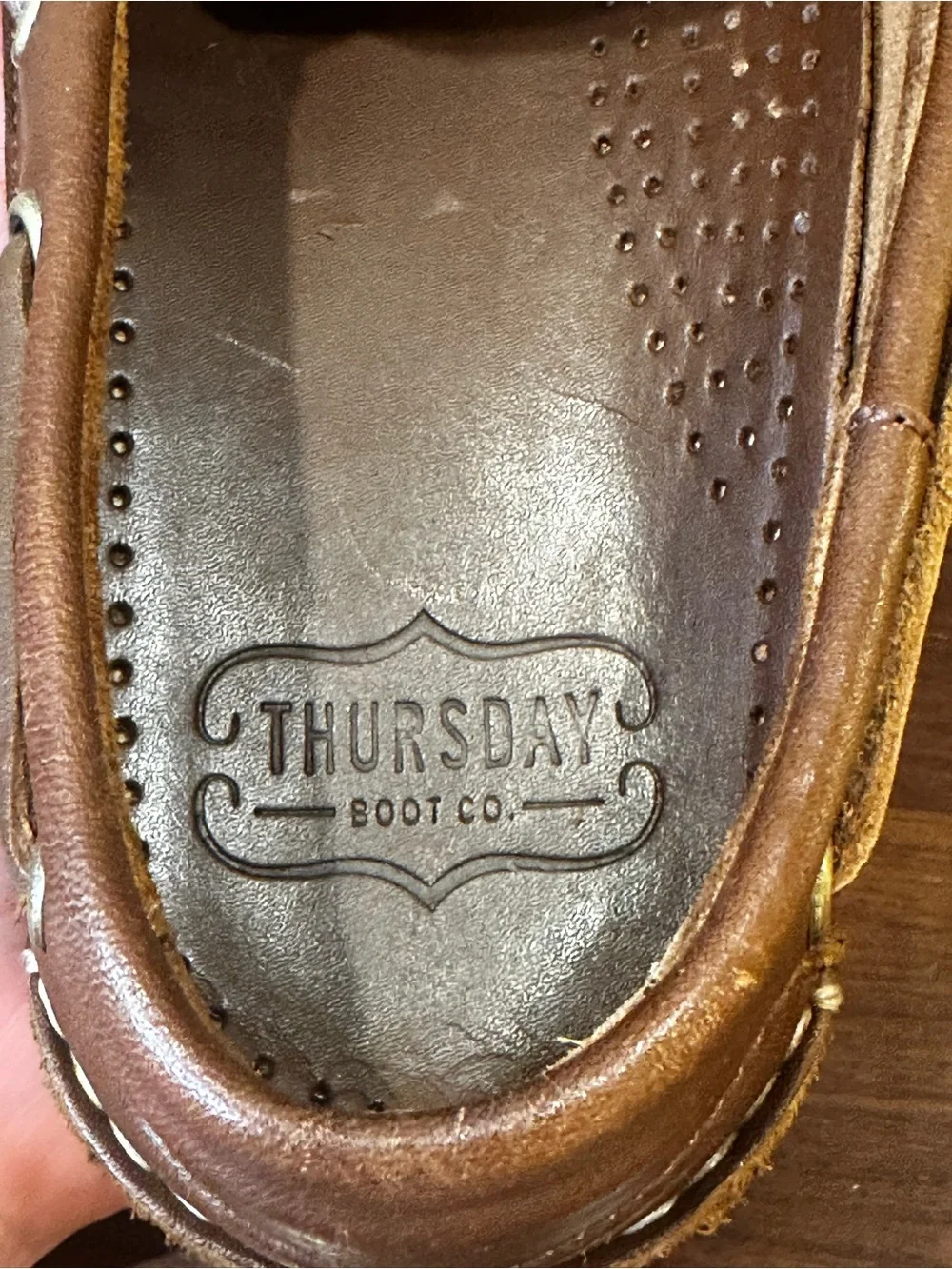 Thursday Boot Co. Handsewn Boat Shoes Loafers Brown Full-Grain Leather 10.5